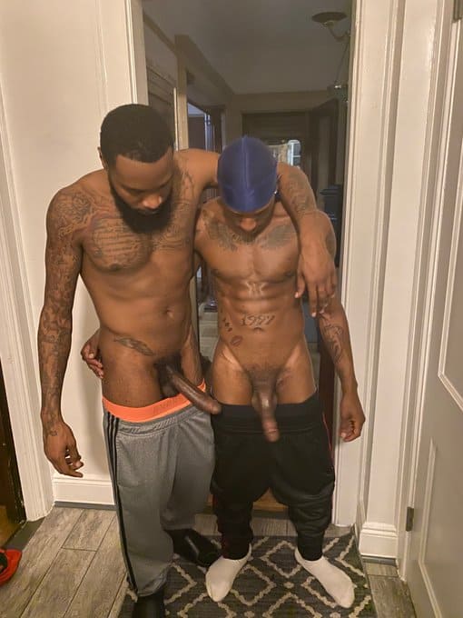 BHTS with @datbossniggah & @Mister_Mula. These two sexy black men do have an amateur video together on @MisterMula (khilavene) OnlyFans Page . He has tons of videos worth checking out.